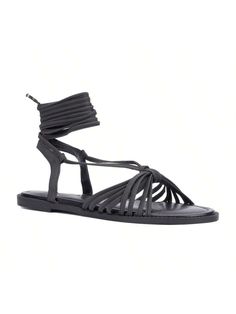 Intricately woven straps bring ample coverage to the Daria sandal, finished with a lace-up closure. Featuring an on-trend square-toe shape, it translates from work to weekends with ease.

• Upper: 100% Faux Leather
• Outsole: 100% Rubber
• Lining: 100% Faux LeatherFashion To Figure Women's Daria Strappy Flat Sandal - WIDE WIDTH Black         Wide Fit Shoes, size features are:Bust: ,Length: ,Sleeve Length: Trendy Strapped Sandals For Summer, Adjustable Cross-tied Lace-up Sandals, Trendy Strappy Lace-up Sandals In Synthetic, Trendy Strappy Synthetic Lace-up Sandals, Adjustable Cross-tied Open Toe Sandals, Spring Open Toe Lace-up Sandals With Adjustable Strap, Spring Leather Strapped Lace-up Sandals, Adjustable Open Toe Lace-up Sandals In Synthetic, Adjustable Open Toe Synthetic Lace-up Sandals