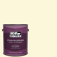 behr ultra stain - blocking paint and primer is shown in the color white