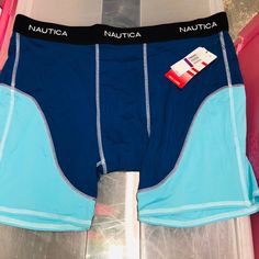 Made Of Nylon And Spandex. Rash Guard Perfect For Athletes Or For Working Out! Never Worn Brand New. Set Of 3 Rash Guard, New Set, Boxer Briefs, Working Out, Briefs, Blue Black, Checks, Color Blue, Socks