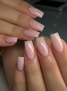 Light Pink Acrylic Nails, Natural Acrylic Nails, Blue Acrylic Nails, White Acrylic Nails, French Tip Acrylic Nails, Diy Valentine