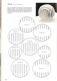 an open book with instructions on how to make paper plates and vases in it