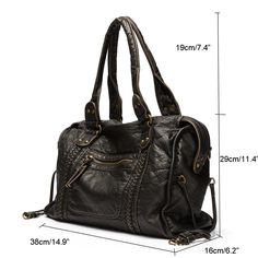 SPECIFICATIONSBrand Name: AnnmoulerHandbags Type: Shoulder BagsTypes of bags: Shoulder & Crossbody BagsMain Material: PULining Material: POLYESTERShape: Casual TotePlace Of Origin: GUANG DONG ProvincePlace Of Origin: GUANG DONG ProvinceOrigin: Mainland ChinaCN: GuangdongHardness: SOFTPattern Type: SolidInterior: No PocketDecoration: embroideryExterior: Open PocketOccasion: VersatileClosure Type: zipperGender: WOMENStyle: CasualModel Number: UF2372Number of Handles/Straps: Threebag: Women's bagba