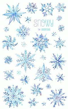 snowflakes are arranged in the shape of stars