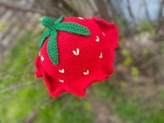 Strawberry crocheted hat 🍓 Size 22in Crochet Hat Sizing, Strawberry Hat, Crocheted Hat, Bucket Hats, Dallas Tx, Hat Sizes, Halloween Shopping, Caps Hats, Dallas