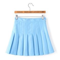 Color: Sky Blue, Size: XS Skirt Uniform, Pleated Skirt Pattern, High Waist Pleated Skirt, Skirts Pleated, Plaid Pleated Mini Skirt, School Uniform Fashion, Blue Skirts, Skirts Short, High Waisted Pleated Skirt