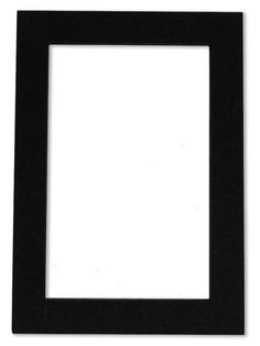 an empty black frame on a white background