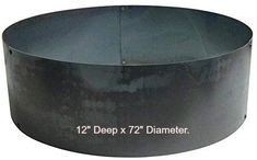 an image of a large metal bowl with measurements for the size and width on it