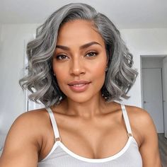 Hair For Gray Hair, Grey Hair Bob Older Women, 12 Inch Hair, Silver Haired Beauties, Short Wave, Long Hair Wigs, Lace Closure Wig, Closure Wig, Bob Wig