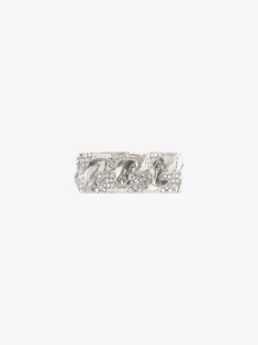 G Chain ring in metal with crystals | Givenchy US | Givenchy Brand Jewelry, Matching Bracelet, Matching Bracelets, Chain Ring, Product Label, Jewelry Branding, Givenchy, Swarovski Crystals, Bracelet