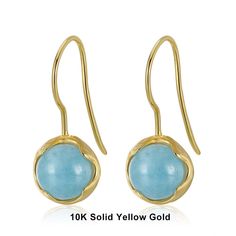 Our aquamarine gemstone earrings keep things sweet and simple. It is not the biggest hoop earring, but it’s perfect for all those that never find themselves wanting to wear anything other than dainty jewelry. Our drops solid gold earrings come in both 14k and 18k real Gold and with its extra moissanite diamond, it gives it a little extra spice that will make you look like your personality. 14k Yellow Gold Gemstone Earrings, Yellow Gold Gemstone Round Earrings, Yellow Gold Gemstone Huggie Earrings For Everyday, Minimalist 14k Gold Earrings With Gemstone, Elegant 14k Gold Gemstone Hoop Earrings, Fine Jewelry 14k Yellow Gold Filled Earrings, Minimalist Gold Huggie Earrings With Gemstone, Minimalist Yellow Gold Hoop Earrings With Gemstone, Everyday 14k Gold Hoop Earrings With Gemstones