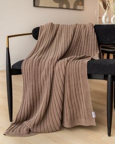 Brooklyn Organic Cotton Knit Throw - YaYa & Co. Earth Tone Throw Blanket, 2nd Anniversary Cotton, Brown Throw Blanket, Natural Bedding, Organic Cotton Bedding, Organic Bedding, Linen Sheet Sets, Throw Blanket Size, Bedrooms Decor