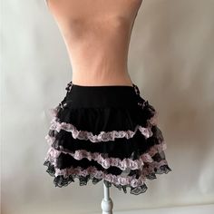 Dolls Kill Sugar Thrillz Frosted Lace Mini Skirt New With Tags Skirts Goth, Lace Mini Skirt, Fluffy Skirt, Sugar Thrillz, Cute Everyday Outfits, New Wardrobe, Dolls Kill, Skirt Pants, True Quotes