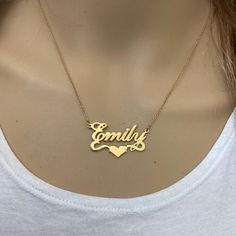 Brand New Dainty Name Necklace, Personalized Necklace Names, Gold Necklace Name, Necklace With Name, Name Plate Necklace, Jewlery Necklace, Name Necklace Gold, Gold Name Necklace, Nameplate Necklace