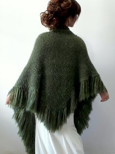 Mohair Shawl İf you purchase 3 or more items please use ''BONUS'' as Coupon Code for 10% discount during the check out. MATERİAL: Mohair, fuzzy yarn (premium acrylic) COLOR: Green as shown is currently not available. AVAİLABLE COLORS: 19 colors (See last picture) MEASUREMENTS: Length: 73'' (185cm) Width: 29'' (75cm) (without fringes) CARE INSTRUCTIONS: - Wash at low temperature on a gentle machine cycle - Do not tumble dry - Line dry - Do not wring to remove excess water - Do not use bleach - Do Wedding Dress Shawl, Mohair Shawl, Winter Wedding Shawl, Fall Winter Wedding, Evening Sweaters, Shawl Outfit, Green Shawl, Farm Fashion, Fuzzy Scarf