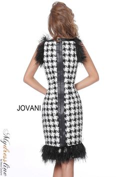 Make a statement in this Jovani M1045 dress. This show-stopping style features a feather hem and contemporary silhouette that is sure to turn heads. The perfect choice for any special occasion, this dress will have you looking your best. Bateau Neckline Dress, Jovani Dress, Contemporary Dresses, Jovani Dresses, Checkered Dress, Free Dresses, Classy Style, Clothing Details, Bateau Neckline