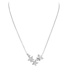 Stars pendant in 18kt white gold set with 3 diamonds and 15 stars diamonds Necklace Man, White Gold Set, Star Pendant Necklace, Gold Set, Star Pendant, Outer Banks, Men Necklace, My Love, Tiara