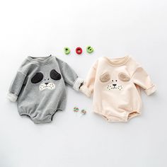 Cartoon Puppy Baby Romper - Momorii Cartoon Puppy, Puppy Baby, Have A Good Sleep, Jumpsuit Outfits, Baby F, Puppy Prints, Rompers For Kids, Baby Rompers, Baby Puppies