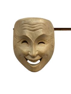 Hand carved hibiscus wooden mask, show them your smile and your happiness. Wood Mask Design, Smiling Mask, Happy Mask, Wooden Mask, Wood Mask, Clay Masks, Your Smile, Smile Face, Mask Design