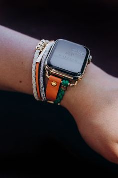 "EXCLUSIVELY DESIGNED BY MAREEVO This Apple Watch band is handcrafted with love and passion, designed specially for you to create a remarkable and elegant look. The best way to dress your watch. Just because you deserve it - All eyes on You! Best Gift for Wife, Mom, Sister, Friend, Mother, Father, Co-worker, for any other occasion. Will create unforgettable memory if giving for Mother's Day, Birthday, Christmas, Thanksgiving, Anniversary or any other memorable day. Compatibility: Apple Watch - A Multicolor Bracelet Strap Watch Band, Modern Adjustable Multicolor Watch Accessories, Modern Multicolor Adjustable Watch Accessories, Trendy Adjustable Apple Watch Band As Gift, Trendy Adjustable Watch Band For Everyday, Trendy Watch Band As Gift, Trendy Watch Bands As Gift, Trendy Gift Watch Bands, Modern Adjustable Multicolor Watch Bands