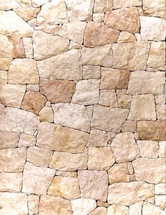 a stone wall that looks like it has been made out of rocks and is beige