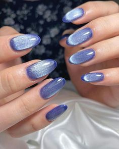 Cat Eye Nails Polish, Cute Simple Nails, Manicure Y Pedicure, Nail Art Ideas, Dream Nails, Fancy Nails