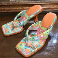 Nwot Women’s Skeet Thong Heel Sandals. Size 8 1/2. They Have A Sturdy Heel, An Extra Cushioned Insole And A Square Toe Thong Strap. Heel Height 3 Inches. Sam Edelman Shoes, Heel Sandals, Sam Edelman, Circus, Shoes Women Heels, Pink And Green, Sandals Heels, Heel Height, Shoes Heels