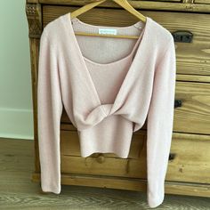 100% Cashmere Soft Pink Camisole With Long Sleeve Sweater. Never Worn No Flaws In Perfect Condition! Pink Camisole, Pink Turtleneck, Pink Turtleneck Sweater, Pink Cable Knit Sweater, Style Bundle, Design History, Cashmere Sweater, Dream Wardrobe, Sleeve Sweater