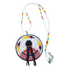 PRICES MAY VARY. 💖 UNIQUE AND EYE-CATCHING: Our handcrafted beaded necklaces are meticulously created by skilled artisans, the necklace is a combination of colorful beads creating an eye-catching design set these necklaces apart from the rest and becomes a standout accessory from the crowd. 💖 ABSOLUTE CRAFTSMANSHIP: Each of our beaded necklaces with Beaded Indigenous Women design pendant is carefully handcrafted with exceptional attention to detail. Skillfully stitched beads ensure durability Artisan Jewelry With Black Beads, Traditional Multicolor Medallion Beaded Necklaces, Traditional Medallion Beaded Necklaces In Multicolor, Southwestern Style Multicolor Jewelry With Black Beads, Traditional Multicolor Medallion Beaded Necklace, Artisan Black Beaded Necklaces For Jewelry Making, Handmade Multicolor Beaded Medallion Necklaces, Handmade Multicolor Medallion Beaded Necklaces, Multicolor Handmade Medallion Beaded Necklaces