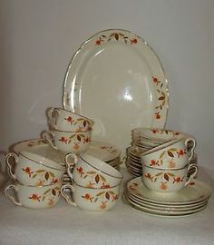 a white table topped with lots of dishes