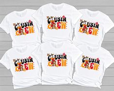 Thanksgiving Cousin Crew Shirt, Personalized Cousin shirt, Family Thanksgiving shirt, Matching Thanksgiving shirt, Happy Thanksgiving Shirt Custom Tee Nation offers unique and personalized t-shirts that let you express your style and personality. Choose from a range of designs and add your own text to make it one-of-a-kind.  Our customizable t-shirts make great gifts for any occasion. Plus, you can print designs on BOTH SIDES for a little extra fee, please see below for more information.  We take pride in our work and use high-quality materials to ensure your tee lasts for years. Tee up your style today with Custom Tee Nation. TO ORDER SHIRTS: 1. Choose your shirt size and color, and we will select the best print color to complement it. 2. You can provide additional personalization request Cousin Crew, Custom Tee, Family Thanksgiving, Thanksgiving Shirt, Thanksgiving Shirts, Crew Shirt, Custom Tees, Personalized T Shirts, Happy Thanksgiving