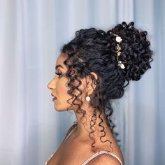 Hairstyle For Curly Hair Wedding, Up Do Curly Hairstyles Wedding, Hairstyles Wedding Curly Hair, Prom Hair Curly Hair Natural Curls, Curly Hair Wedding Styles Naturally Updo, Black Curly Hair Wedding Styles, Wedding Hairstyles For Naturally Curly Hair, Wedding Hairstyle Curly Hair