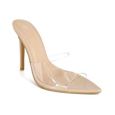 PRICES MAY VARY. Heel height approximately 4 inches" Soft TPU upper Easy Slip on / off Memory Foam padded Insole Non slip outsole Women Clear Pointed Toe Sandals Stiletto Heels Transparent Strap High Heels Slip on Mules for Women Heels Transparent, Clear Mules, Strap High Heels, Shoe Image, Slip On Mules, Clear Heels, Fashion Sandals, Toe Sandals, Women's Shoes Sandals