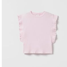 Brand New Pink Cotton Zara Shirt, Zara Pink Cotton Shirt, Pink Tops For Playwear In Spring, Spring Short Sleeve Tops For Playwear, Cute Spring Tops For Playwear, Cute Spring Playwear Tops, Zara Spring Playwear Tops, Zara Spring Tops, Zara Tops For Spring Playwear