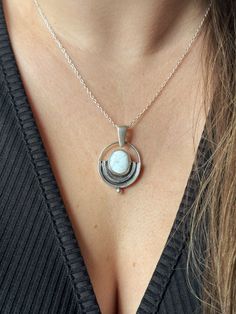 This necklace features a beautiful piece of White Buffalo Turquoise, uniquely handcrafted in a Deco-inspired setting. .925 Sterling Silver on a 20" sterling silver chain (adjustable to be worn 18" or 16"). All jewelry is designed and handmade by me, Ash, in my studio in Portland, OR. I hope you love it as much as I did when creating this unique piece of jewelry. White Buffalo Turquoise, Gold Hair Accessories, White Buffalo, Gold Hair, Cuff Earrings, Sterling Silver Chain, Sterling Silver Chains, Ring Earrings, Portland