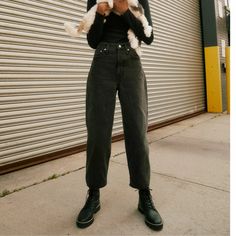 The Cut: Our Take On The Iconic '80s Style, These Laid-Back Jeans Are Fitted At The Waist With Curved "Balloon" Legs. The Fabric: Authentic 100 Percent Cotton Nonstretch Denim That Will Feel Tight At First But Break In Juuuust Enough To Mold To Your Body. Get 'Em In Your Usual Sizethey'll Feel Tight At First But Stretch Out. 11 1/2" High Rise, Slim Wide Leg That Tapers To A 15" Opening, 26" Cropped Inseam. 100% Cotton Nonstretch Denim. Do Well: For Each Pair Made At The Fair Trade Certified Sait Balloon Jeans, Terry Romper, Olive Green Shorts, Ponte Leggings, Cropped Wide Leg Pants, Cropped Jumpsuit, Community Development, 80s Style, The Fair