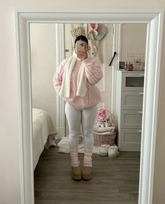 Pink Fall Aesthetic Outfits, Sweater And Leggings Outfit Winter, Pink Puff Vest Outfit, Cute Pink Outfits For School, Comfy Pink Outfits, Cute Casual Birthday Outfits, Casual Put Together Outfits, Birthday Outfits For Winter, Pink Outfits Aesthetic Baddie