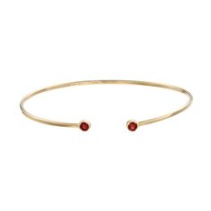 Decorated with a round-cut garnet gemstone on each end, and polished to a brilliant shine, this 14k gold cuff bracelet completes your look with style. Click on this JEWELRY & WATCHES GUIDE to learn about fit, styles, materials and more! Decorated with a round-cut garnet gemstone on each end, and polished to a brilliant shine, this 14k gold cuff bracelet completes your look with style. Click on this JEWELRY & WATCHES GUIDE to learn about fit, styles, materials and more! FEATURES Length: 7 in. Met Elegant Red Cuff Bracelet For Formal Occasions, Elegant Red Round Cuff Bracelet, Gold Cuff Bracelet, Gold Bracelet Cuff, Gold Cuffs, Garnet Gemstone, Gold Finish, Cuff Bracelet, Round Cut