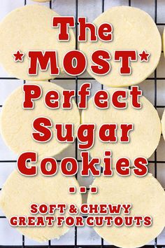 sugar cookie recipe The Best Sugar Cookies Ever, Rolled Sugar Cookies Recipe, The Best Cut Out Sugar Cookies, Recipe For Sugar Cookies To Decorate, Best Sugar Cookies For Decorating, Cut Our Sugar Cookies, Best Sugar Cookies For Cutouts, Roll Out Sugar Cookies Recipe, Rolled Out Cookies