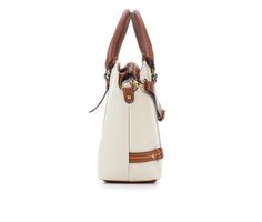 Unisex BOC Oakfield Satchel Handbag in Bone Cream Shoulder Satchel With Top Carry Handle, Cream Leather Satchel With Adjustable Handle, Cream Leather Bag With Adjustable Handle, Beige Leather Bag With Adjustable Handle, Cream Satchel With Adjustable Handle In Tote Shape, Cream Satchel With Adjustable Handle, Cream Satchel With Adjustable Handle Tote, Cream Satchel With Adjustable Handle And Tote Shape, Cream Leather Shoulder Bag With Adjustable Handle