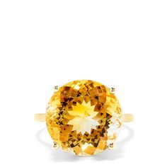 Effy 14K Yellow Gold Citrine Ring, 12.54 TCW Effy Jewelry, Citrine Ring, Yellow Stone, Gold Yellow, Citrine, Gold Metal, Jewelry Box, To Create, Yellow Gold