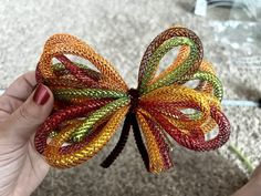 Mesh Tube Fall Wreath From Dollar Tree Supplies - Katieish How To Add Tubing To Deco Mesh Wreath, Poly Burlap Mesh Wreaths, Mesh Tube Crafts, Mesh Tubing Crafts, Mesh Crafts, Deco Mesh Crafts, Tree Wreaths