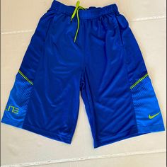 Boys Xl Nike Elite Dri-Fit Drawstring Waist Gym/Basketball Shorts (Longer Length As Shown In Pictures) Washed Before Son Tried On. Never Worn. Summer Blue Activewear For Sports Events, Stretch Blue Shorts For Sports Events, Blue Stretch Shorts For Sports Events, Nike Blue Shorts For Sports Events, Blue Athletic Shorts For Sports Events, Casual Blue Athletic Shorts For Sports Events, Casual Blue Basketball Shorts, Blue Nike Athletic Shorts For Gym, Sporty Blue Athletic Shorts For Basketball