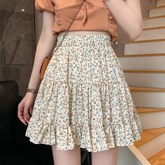 Free Size:Waist: 56-68cm/ 22.0-26.8 in, Length: 46cm/ 18.1 inMaterial: Cotton, Polyester Cottagecore Outfit Ideas, Cottagecore Outfit, Skirt Aesthetic, Egirl Fashion, Skirt Streetwear, Burmese Clothing, Clueless Outfits, Cottagecore Outfits, Indie Outfits