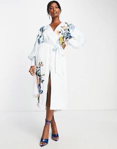 ASOS EDITION large scale floral and leaf embroidered midi dress in cream | ASOS Spring Floral Embellished Knee-length Midi Dress, Spring Midi Dress With Floral Embroidery, Spring Floral Embroidered Midi Dress, Floral Embroidered Midi Dress For Spring, Feminine Floral Embroidered Midi Dress, Feminine Midi Dress With Floral Embroidery, White Midi Dress With Floral Embroidery For Daywear, White Floral Embroidery Midi Dress For Daywear, Elegant Embroidered Midi Dress For Spring