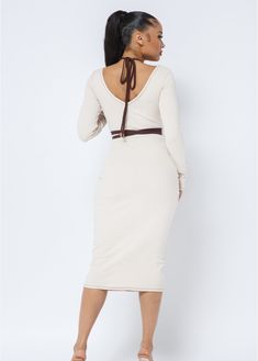 SHIPS FROM USA Self:95% Polyester, 5% Spandex Please follow the size chart in the images. V Neck Long Sleeve Midi Dress With Attached Halter Neck Outer Bralette With Waist Tie Sleeve Midi Dress, Long Sleeve Midi, Long Sleeve Midi Dress, Waist Tie, Halter Neck, Bralette, Size Chart, Midi Dress, Spandex