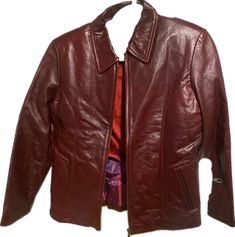 Fur Jacket, Leather Jackets, Deep Red, Genuine Leather, Leather Jacket, Jackets & Coats, Collage, Zipper, Red