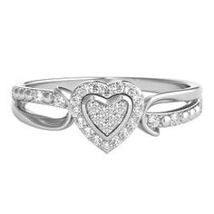 Heart Shaped Wedding Rings, Cute Promise Rings, Heart Promise Rings, Helzberg Diamonds, Gem Diamonds, Fashion Statements, Sterling Silver Heart, Diamond Heart, Beauty Trends