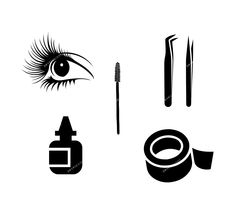 Lash Artist Branding, Eyelashes Business, Fun Questions, Svg Ideas, Flower Graphic Design, Lash Tools, Design Fonts, Black Lashes, Eyelash Tools