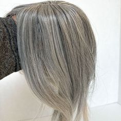 Hair Topper For Women Silver Grey Mix Black Hair Salt And Pepper Clip On Hair, Silver/gray Hair Toppers, Hair Toppers For Thinning Hair Grey, Grey Hair Topper, Natural Grey Hair, Middle Part Hair, Grey Hair Extensions, Pepper Hair, Part Hair