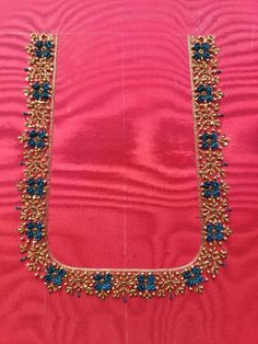 Magam Work Designs, Magam Work, Blouse Work Designs, Thread Work